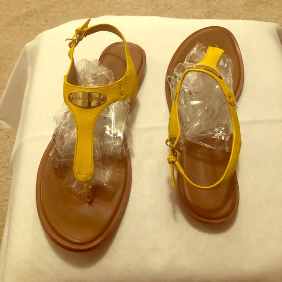 michael kors yellow shoes